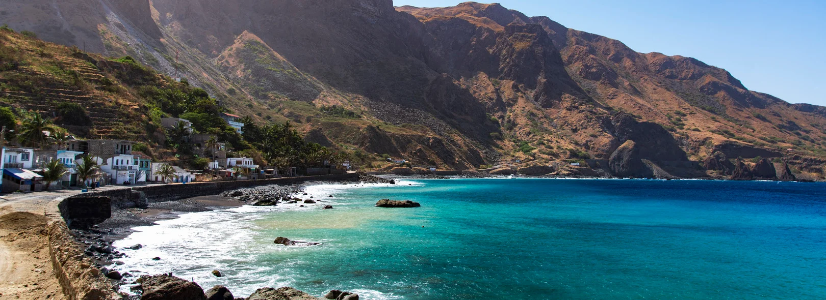 Fajã de Água bay and village, Brava island, Cabo Verde