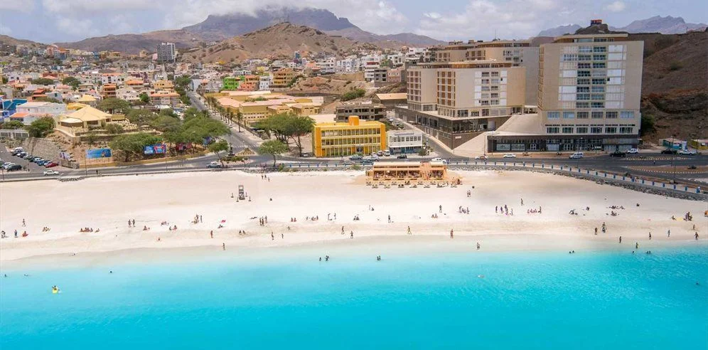 Mindelo bay and harbour, São Vicente island Cape Verde